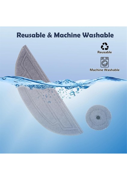Titreşimli Paspas Bezleri + Edgewise Paspas Bezleri Roborock S8 Max Ultra / S8 Maxv Ultra Robot Süpürge Aksesuarları (Yurt Dışından) modelleri