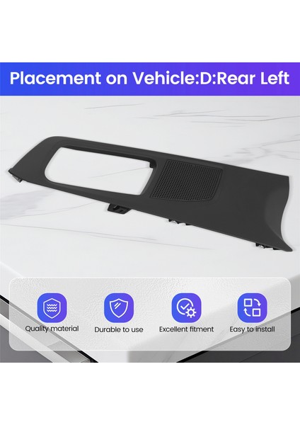 Peugeot 308S Yeni 308 T9 Yeni 408 T93 Kapı Iç Döşeme Paneli Kol Döşeme Kapağı Kontrolör Döşeme Kapağı 98011479ZD,D (Yurt Dışından) indirimleri