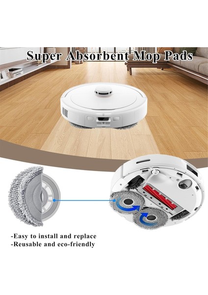 Roborock Qrevo S/qrevo Plus/qrevo Pro/qrevo Maxv Robot Süpürge Için Aksesuar Seti Ana Yan Fırça Hepa Filtre Paspas Torbaları (Yurt Dışından) fırsatları