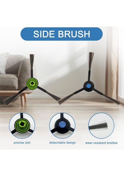 Ecovacs Deebot N20 Plus/pro Plus Robot Süpürge Aksesuarları Kiti Ana Yan Fırça Hepa Filtreleri Paspas Pedleri (Yurt Dışından) fırsatları