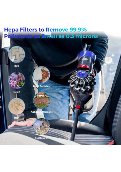 Dyson V8 V7 Hepa Son Filtreler, Ön Filtreler Için Vakum Filtre Kitleri, 965661-01 ve 967478-01 Parçalarını Değiştirir (Yurt Dışından) indirimleri