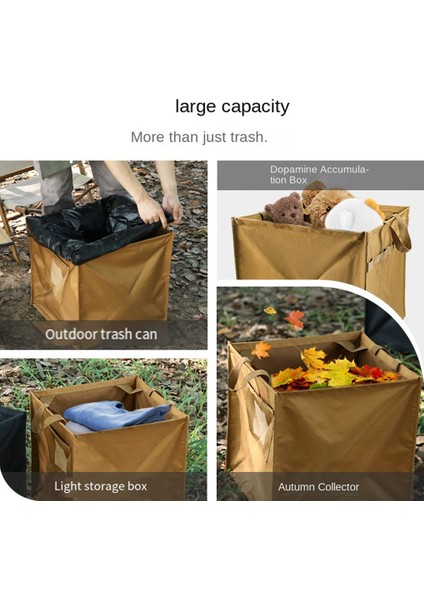 Depolama Kutusu Katlanır Üçgen Çöp Kutusu Kamp Ekipmanları Depolama Kutusu Piknik Taşınabilir Büyük Kapasiteli Depolama Kutusu B (Yurt Dışından) fiyatları