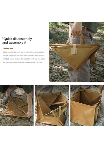 Depolama Kutusu Katlanır Üçgen Çöp Kutusu Kamp Ekipmanları Depolama Kutusu Piknik Taşınabilir Büyük Kapasiteli Depolama Kutusu B (Yurt Dışından) fırsatları