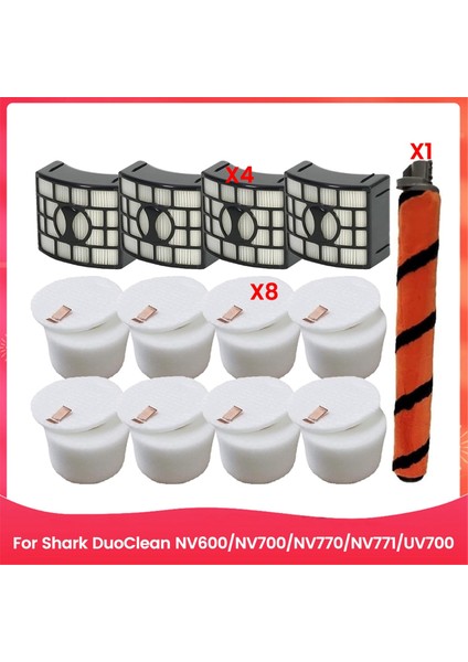 Shark Duoclean NV600 NV700 NV770 NV771 UV700 Vakum Aksesuarları Için 13 Adet Vakum Filtresi ve Fırça Seti (Yurt Dışından)