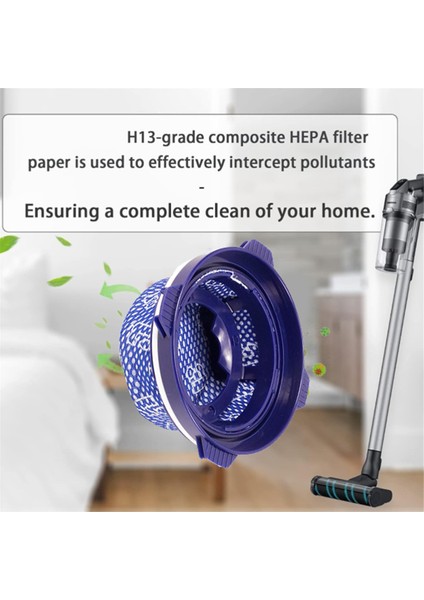 Samsung Jet 60 Jet 70 Jet 70+ Jet 75 Jet 75+ Jet 90 VS9000RL Çubuk Elektrikli Süpürge Parçaları Toz Filtresi Için 6 Adet Hepa Filtre (Yurt Dışından)