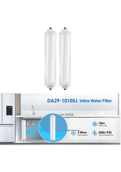 DA29-10105J Sıralı Su Filtresi Buzdolabı Filtre Elemanı Hindistan Cevizi Kabuğu Aktif Karbon Çubuk Filtre Elemanı 2 Adet (Yurt Dışından) fırsatları