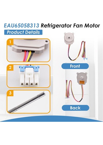 EAU65058313 Lg Kenmore Dondurucu Için Buzdolabı Buharlaştırıcı Fan Motoru EAU63103001 AP7178307 PS16662420 DC12V'YI Değiştirin (Yurt Dışından) indirimleri