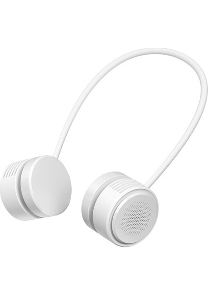 Taşınabilir Askılı Boyun Fanı Katlanabilir Şarj Edilebilir Kanatsız Mini Fan Seyahat ve Açık Hava Sporları Için Beyaz (Yurt Dışından) fırsatları