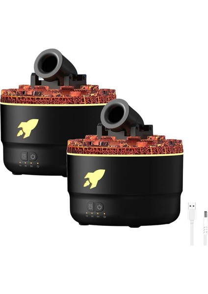 2 Adet Mini Top Nemlendirici Aroma Difüzörü 2 Mod 7 Renk LED Zamanlayıcı ve Ayarlanabilir Ayarlar Taret Nemlendirici B (Yurt Dışından) modelleri