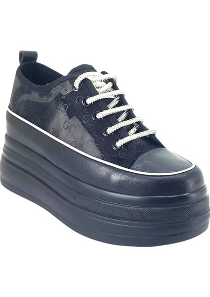 Kadın Yüksek Taban Sneaker Spor Ayakkabı 24Y345-11