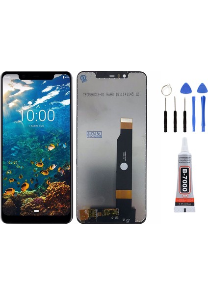 Casper Via P3 Ekran LCD Dokunmatik Tamir Seti Hediyeli