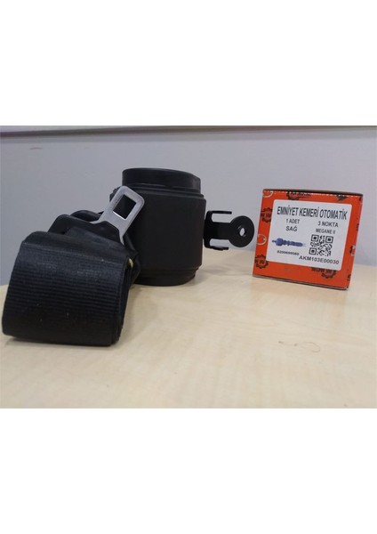 103E00030 - Emniyet Kemeri Otomatik Sag Ön Megane Iı