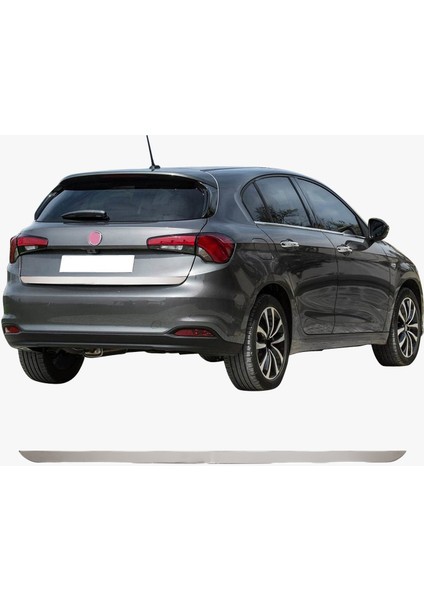 Fiat Egea Hb Uyumlu 2016 ve Üzeri Krom Bagaj Alt Çıtası Paslanmaz Çelik