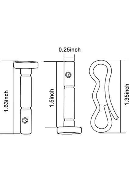 10 Adet Kesme Pimleri + 10 Adet Kar Üfleyici Için Çatal Pimleri - 738-04124 ve 714-04040 Mtd Kar Üfleyicileri Için Yedek (Yurt Dışından) modelleri