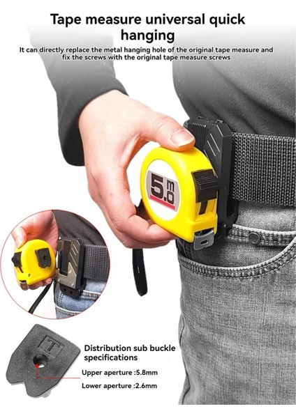 Elektrikli Matkap Bant Kemer Ölçüm Tutucu Askı Tutucu Klipsli Bant Ölçüm Tutucu Kemer Ölçüm Tutucu (Yurt Dışından) indirimleri