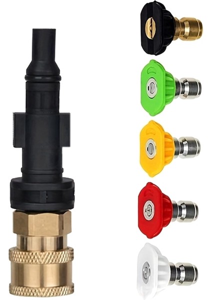 Yüksek Basınçlı Su Aleti Hızlı Bağlantı Adaptörü 1/4 Hızlı Bağlantı 5 Renkli Nozul Lavor/sterwins Için Uygun (Yurt Dışından)