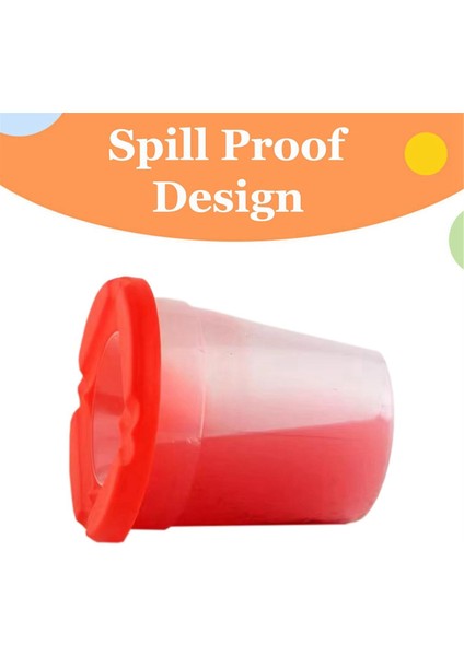 Çocuklar Için Kapaklı 10 Adet Boya Kapları, Sanatçılar Için Dökülmeye Karşı Dayanıklı Öğrenme Renk Kapları (Yurt Dışından) modelleri