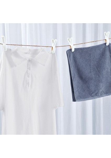 6 Adet Rüzgar Geçirmez Çamaşır Mandalı Ağır Hizmet Tipi Büyük Çamaşır Mandalı Plaj Havlusu Perde Yorgan Klipsleri Mavi (Yurt Dışından)