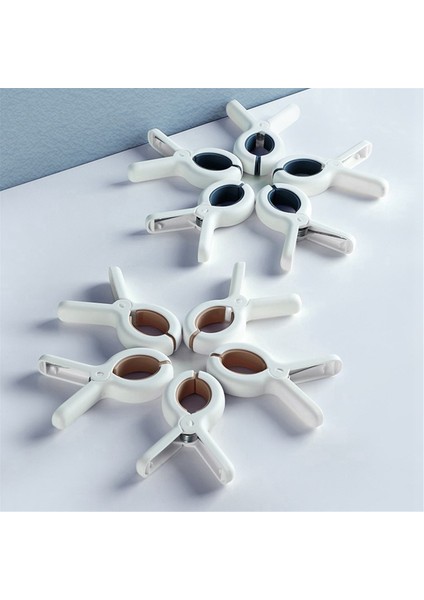 6 Adet Rüzgar Geçirmez Çamaşır Mandalı Ağır Hizmet Tipi Büyük Çamaşır Mandalı Plaj Havlusu Perde Yorgan Klipsleri Mavi (Yurt Dışından) modelleri