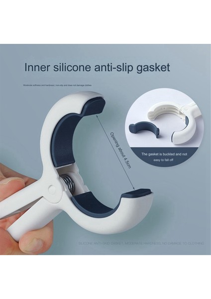 6 Adet Rüzgar Geçirmez Çamaşır Mandalı Ağır Hizmet Tipi Büyük Çamaşır Mandalı Plaj Havlusu Perde Yorgan Klipsleri Mavi (Yurt Dışından) fırsatları