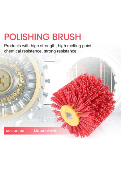 Kırmızı Aşındırıcı Tel Tambur Fırçaları Mobilya Ahşap Açı Taşlama Adaptörü Için Çapak Alma Parlatma Parlatma Tekerleği (Yurt Dışından) indirimleri