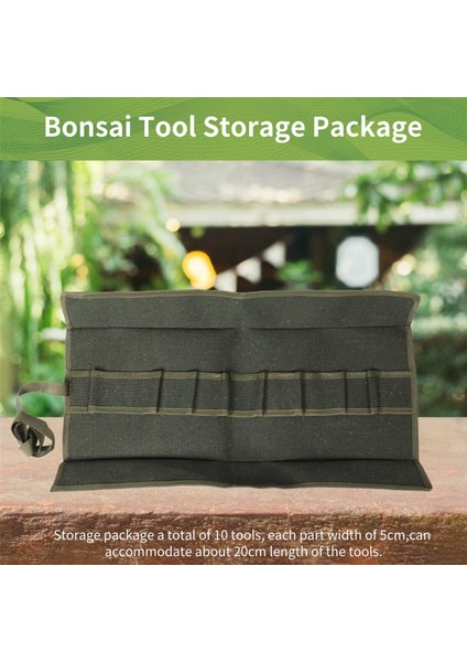 600X430MM Japon Bonsai Aletleri Saklama Paketi Rulo Çanta Tuval Alet Seti Çantası (Yurt Dışından) fırsatları