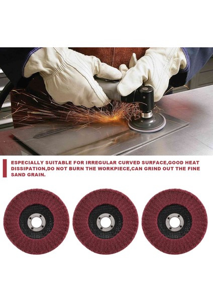 5 Adet 4 Inç Naylon Elyaflı Kanatlı Disk Parlatma Taşlama Tekerleği, Açı Taşlama Makinesi Için Ovma Pedi Parlatma Tekerleği (Yurt Dışından) indirimleri