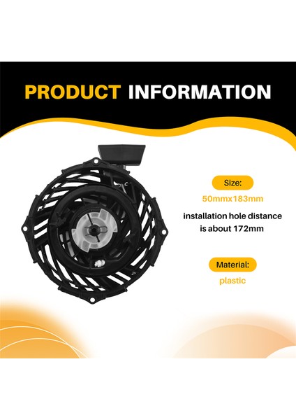 Geri Tepme Çekme Marş Tertibatı Güç Motoru Makine Aletleri Çim Biçme Makinesi Parçaları Briggs Stratton 590588 500E ile Uyumlu (Yurt Dışından) fırsatları