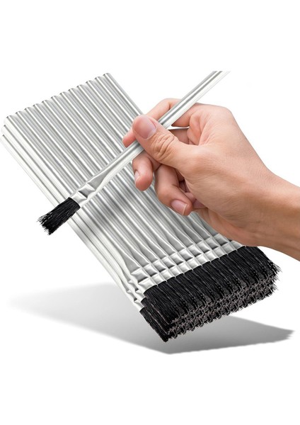 Asit Fırçaları - 48 Adet 3/8 Inç At Kılı Asit Akı Fırçaları, Ahşap Işçiliği Için Tek Kullanımlık Tutkal Fırçaları, Epoksi Fırçalar (Yurt Dışından)