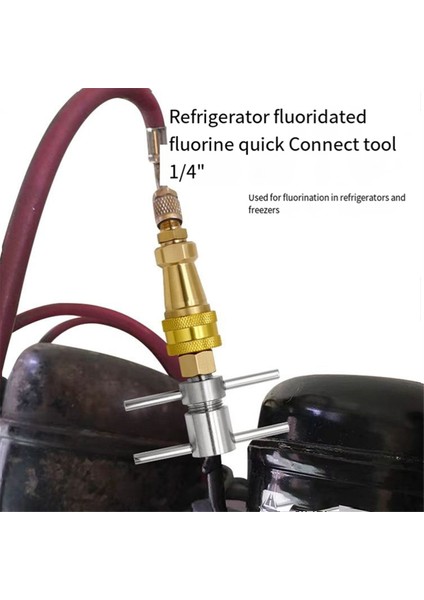 Anahtar Tipi Hızlı Bağlantı Buzdolabı Dondurucu Flor Enjeksiyon Bağlantısı 1/4 Inç Bakır Boru (Yurt Dışından) indirimleri