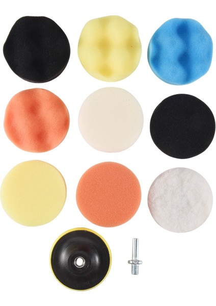 10 Adet/takım Otomobil Araba Cilalama Pedi Seti Araç Temizleme Yıkama Cilası Sünger Tekerlek (Yurt Dışından)