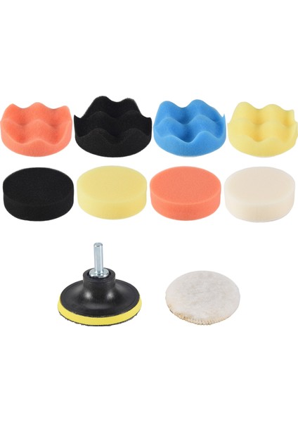 10 Adet/takım Otomobil Araba Cilalama Pedi Seti Araç Temizleme Yıkama Cilası Sünger Tekerlek (Yurt Dışından) fiyatları