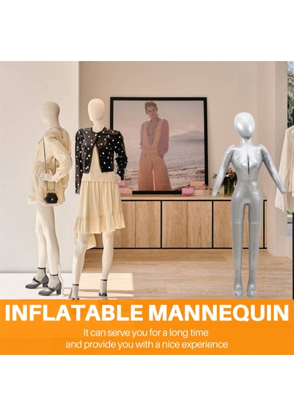 Şişme Tam Vücut Kadın Modeli Kollu Bayan Manken Vitrin Aksesuarları (Yurt Dışından) fırsatları