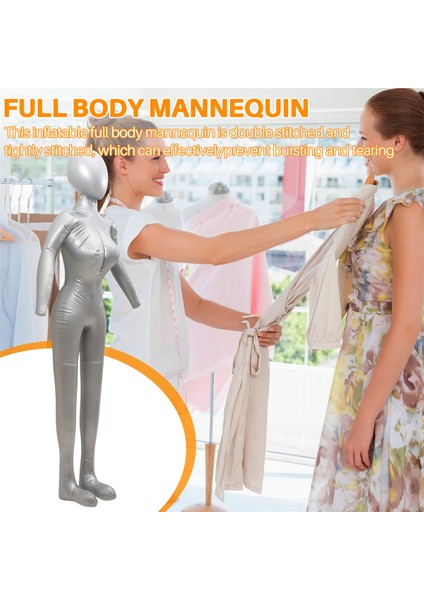 Şişme Tam Vücut Kadın Modeli Kollu Bayan Manken Vitrin Aksesuarları (Yurt Dışından) indirimleri