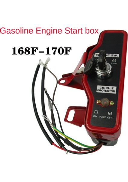 Benzinli Motor Su Pompası F Elektrikli Marş Anahtarı Kontrol Anahtarı Kontrol Kutusu 168F/170F Tillage Mühendislik Makinesi Motoru (Yurt Dışından) fiyatları