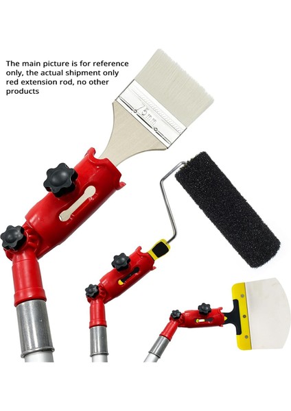 Çok Açı Boya Fırçası Uzatıcısı Kırmızı, Yüksek Tavanlar Için Boya Kenarı Düzeltme Aleti, Uzatma Direği Bağlantı Tutucu (Yurt Dışından) fiyatları