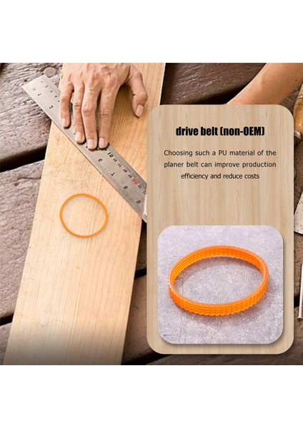 1 x Makita Planya 1900B Için Uygun Turuncu Pu Kayış (Yurt Dışından) modelleri