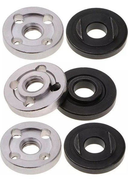 Makita 9523 Somun Iç Dış Takımı Açı Taşlama Makinesi Aleti 2 Için 6 Adet Kilit Somunu Flanş Özellikleri-Dişsiz, Dişli (Yurt Dışından)