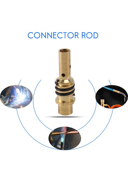 17 Adet/takım 15AK Mig/mag Kaynak Nozulu Temas Uçları 0.8X25MM M6 Gaz Konnektörü Tutucu Seti (Yurt Dışından) fırsatları