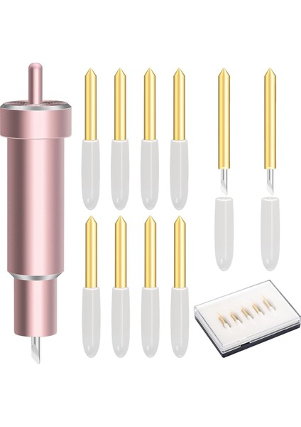 11 Adet Premium Ince Uçlu Bıçak, Cricut Maker, Maker 3 Için Muhafazalı, Film, Vinil, Etiket Kesmek Için (Yurt Dışından)