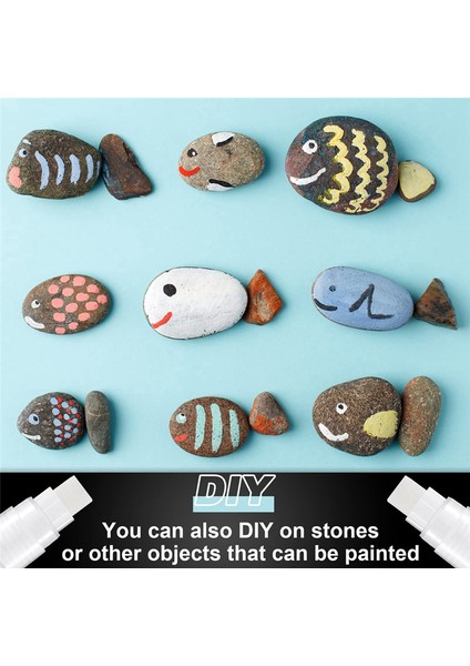 Paket Boya Kalemleri 15 mm Boş Akrilik Kalıcı Marker Şeffaf Beyaz Marker Kalem Ince Uçlu Boş Doldurulabilir Markerlar (Yurt Dışından) indirimleri