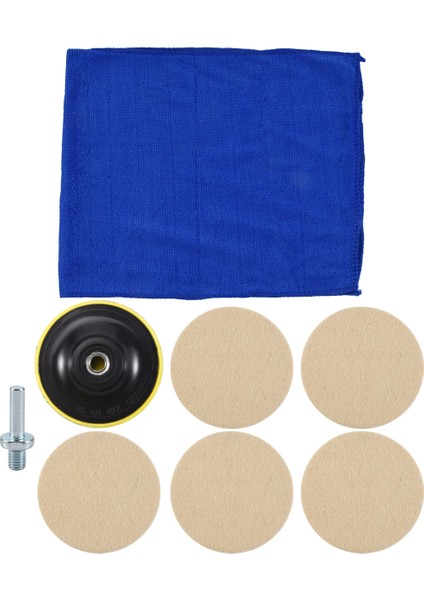 8 Adet 3 Inç 75 mm Keçe Cilalama Pedi Ön Cam Çizik Onarım Cam Cilalama Kiti (Yurt Dışından) fiyatları