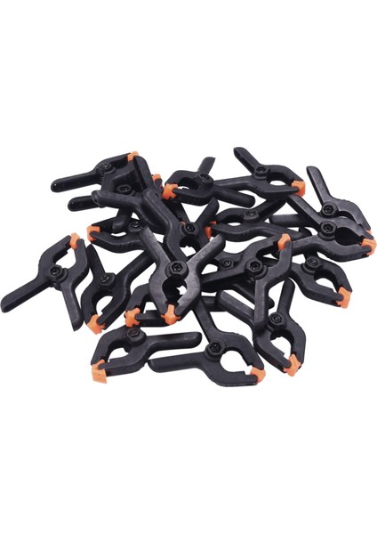 20 Adet Ayarlanabilir Naylon Mini Yaylı Kelepçeler 2 Inç Muslin Kelepçeler Fotoğraf Stüdyosu Arka Planları Ahşap Işleri Kendin Yap Projeleri Için (2 Inç) (Yurt Dışından)