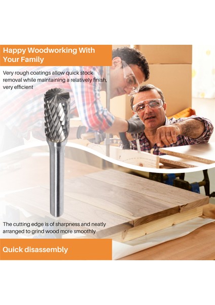 10MM Kafa Çapı Silindirik Tungsten Karbür Döner Freze (Yurt Dışından) indirimleri