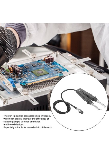 902 Esd Smd Çift Lehimleme Demiri Cımbız Saplı Klips Isıtma Pense Lehimleme Istasyonu Aksesuarları -Kb (Yurt Dışından) fırsatları