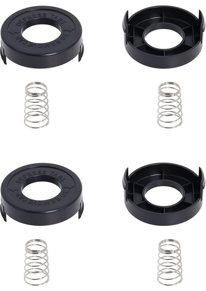 4 Adet 682378-02 Makara Kapağı Kapağı Yaylı Black + Decker GLC12 GL250 GL310 GL360 Çim Biçme Makinesi Yedek Parçası ile Uyumlu (Yurt Dışından) modelleri