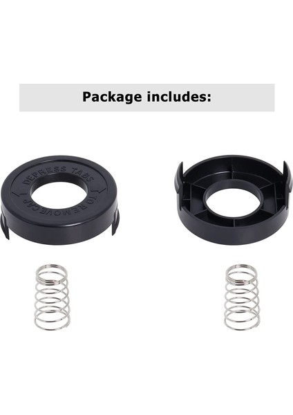 4 Adet 682378-02 Makara Kapağı Kapağı Yaylı Black + Decker GLC12 GL250 GL310 GL360 Çim Biçme Makinesi Yedek Parçası ile Uyumlu (Yurt Dışından) indirimleri