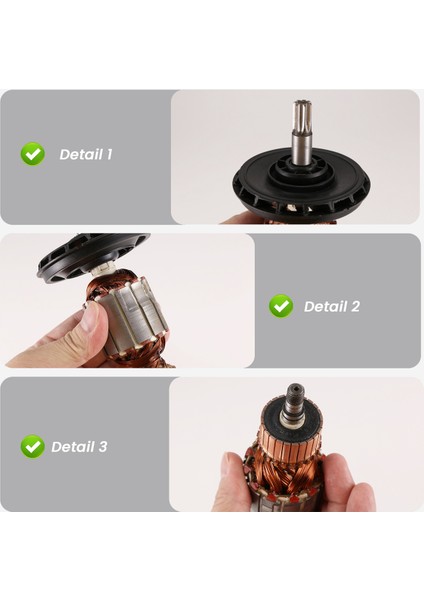 AC220-240V Armatür Rotor Çapa Bosch Döner Çekiç Gbh5-40 GBH5-40DE GBH5-40DCE GSH5E GSH5CE Için Yedek (Yurt Dışından) indirimleri