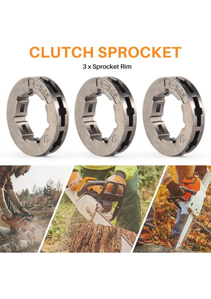 3 Adet Takım Parçaları Metal Zincirli Testere Yedek Parçası Zincirli Testere Dişli Jantı Power Mate 325-7 Zincirli Testere Değişimi Için (Yurt Dışından) fırsatları