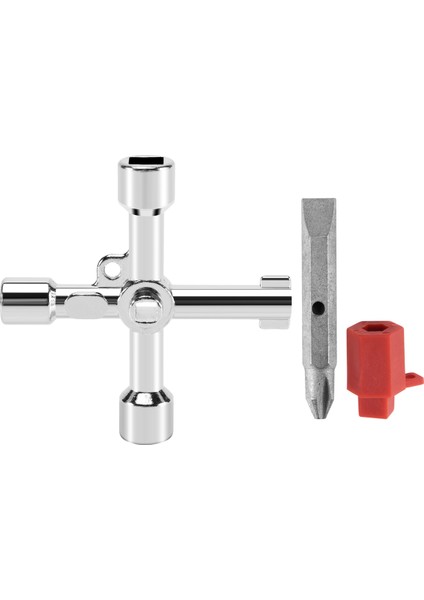 4'ü 1 Arada Metre Kutusu Anahtarı Gaz Anahtarı Metre Anahtarı Çok Işlevli Yardımcı Programlar Anahtarı Elektrik Dolabı Dolap Açma Anahtarı (Yurt Dışından)